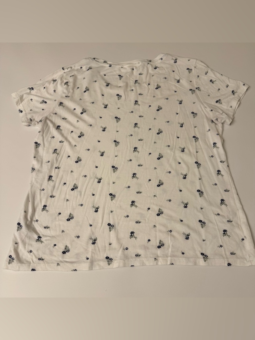 C & C California Somerset Short Flutter Sleeve Tee Floral Women' L Cottagecore - Picture 2 of 5